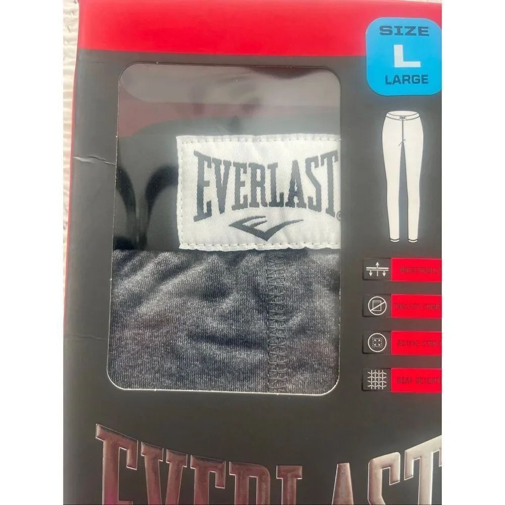 Everlast Women’s Base Layer Pants Size Large Gray Thermal Active Stretch Legging — image 4 of 4